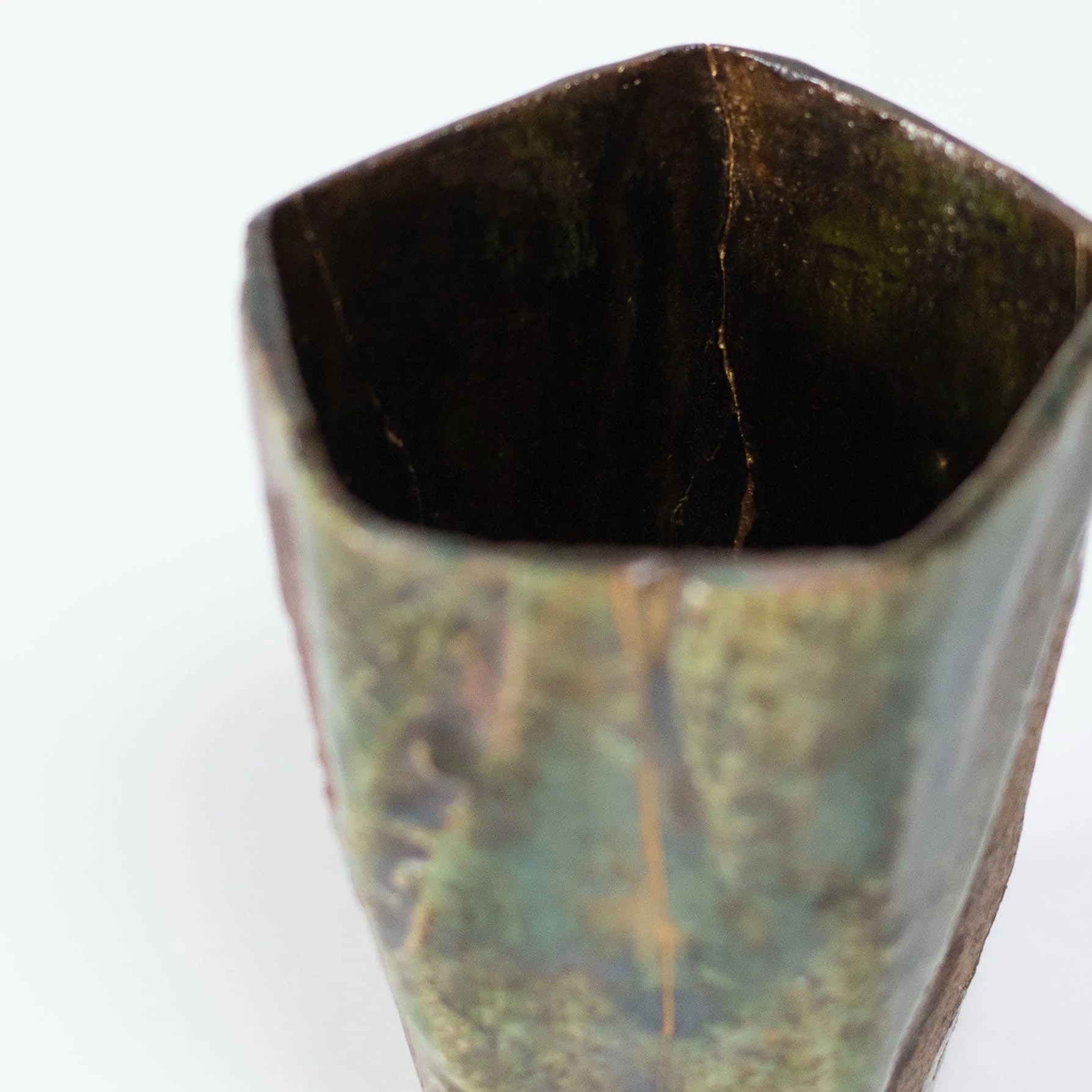 Pentagon Kintsugi Cup "Oribe" Deep Green 01 - Image 3