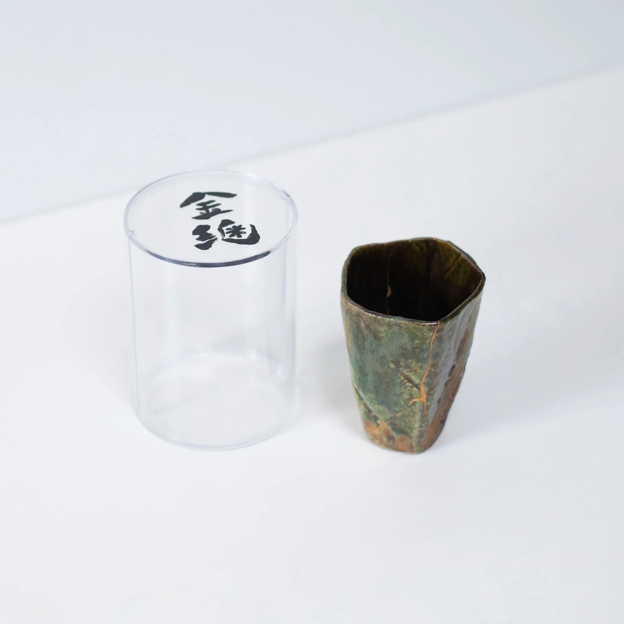Pentagon Kintsugi Cup "Oribe" Deep Green 01 - Image 4