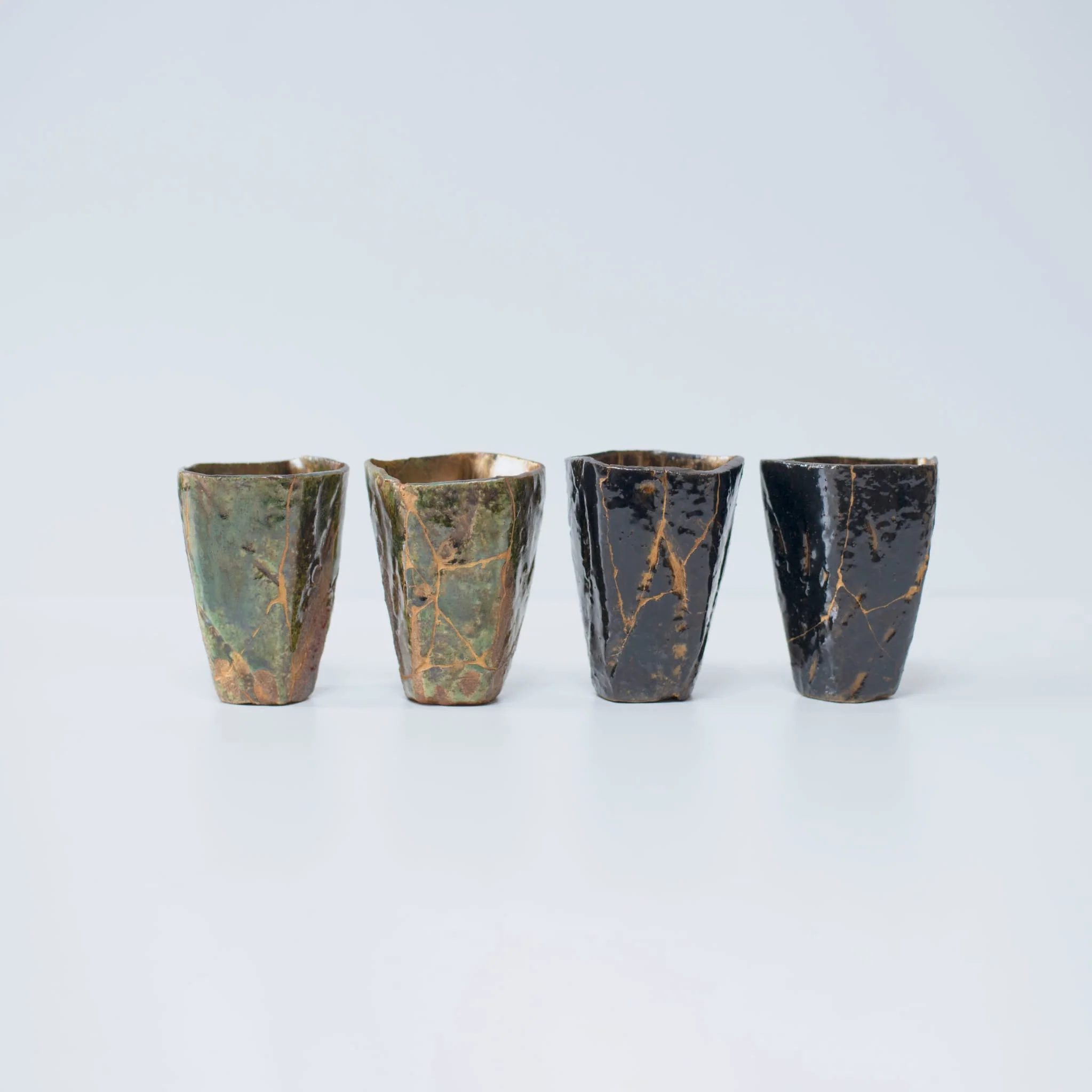 Pentagon Kintsugi Cup "Oribe" Deep Green 02 - Image 5