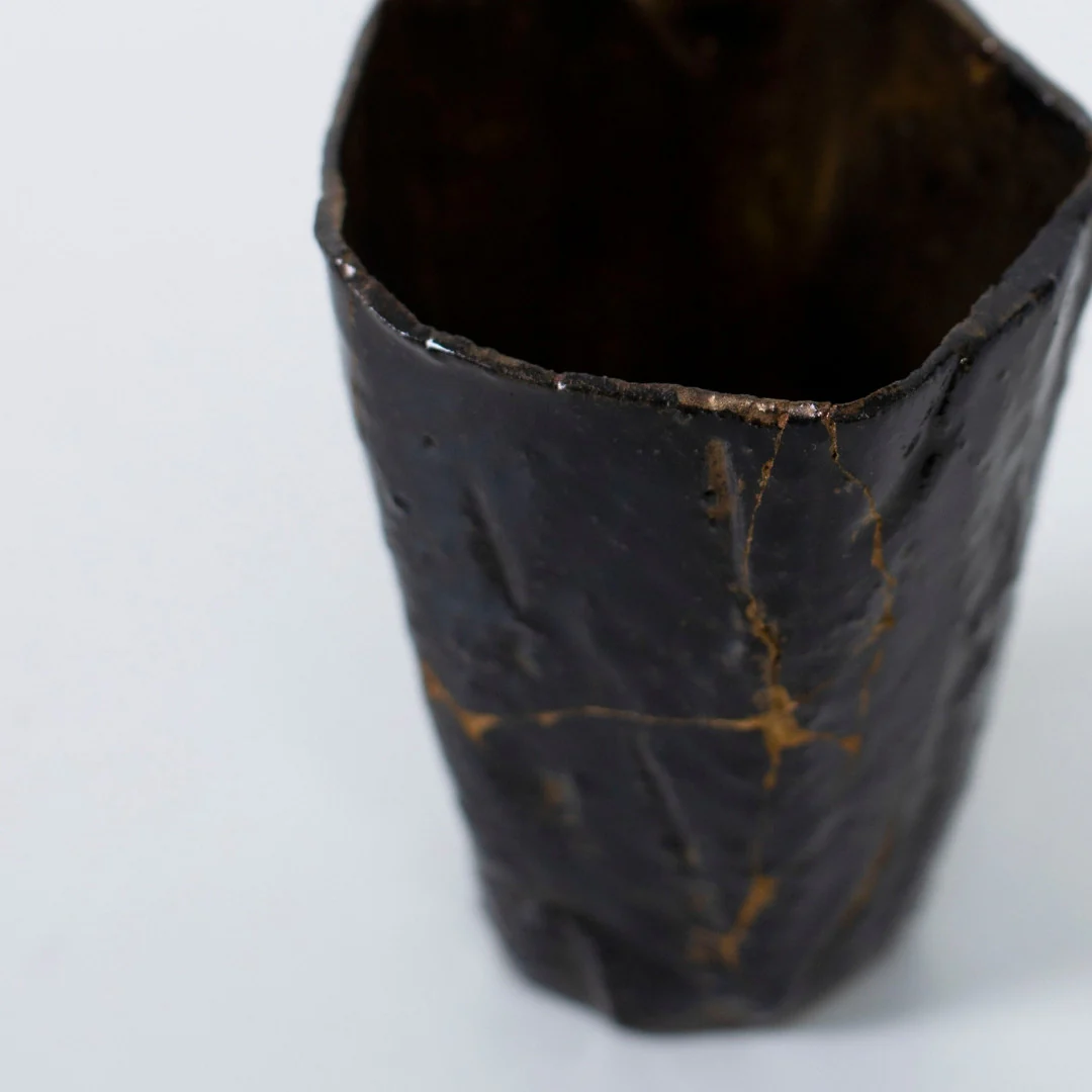 Pentagon Kintsugi Cup "Tenmoku" Black 03 - Image 3