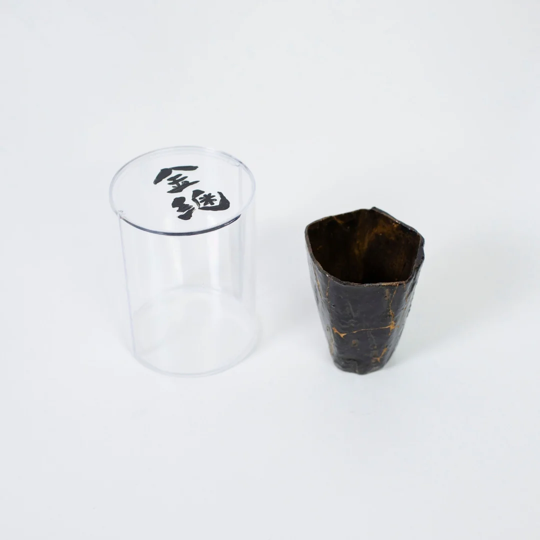 Pentagon Kintsugi Cup "Tenmoku" Black 03 - Image 4