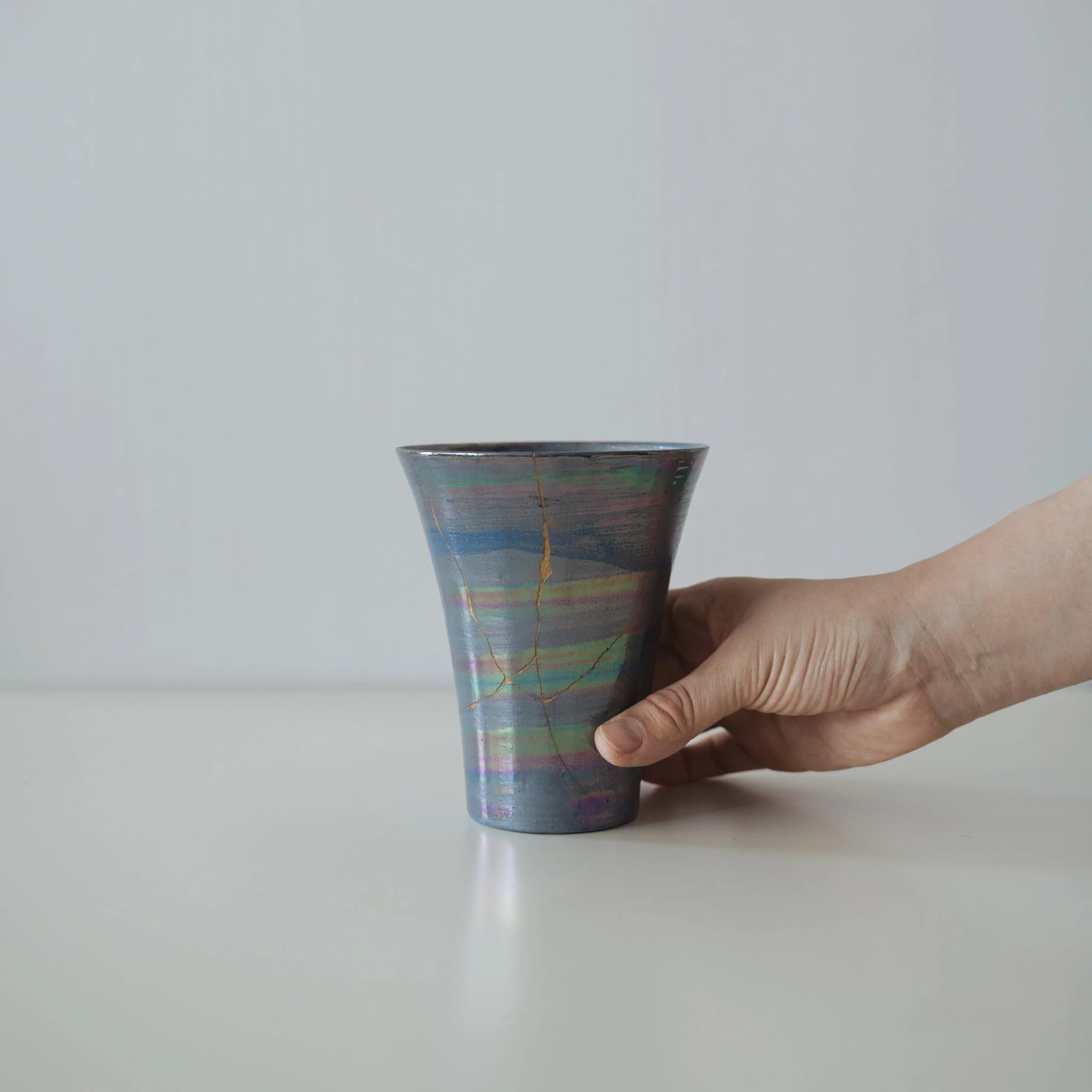 Kintsugi Cup "Sirius" with a Paulownia Wood Box - Image 7