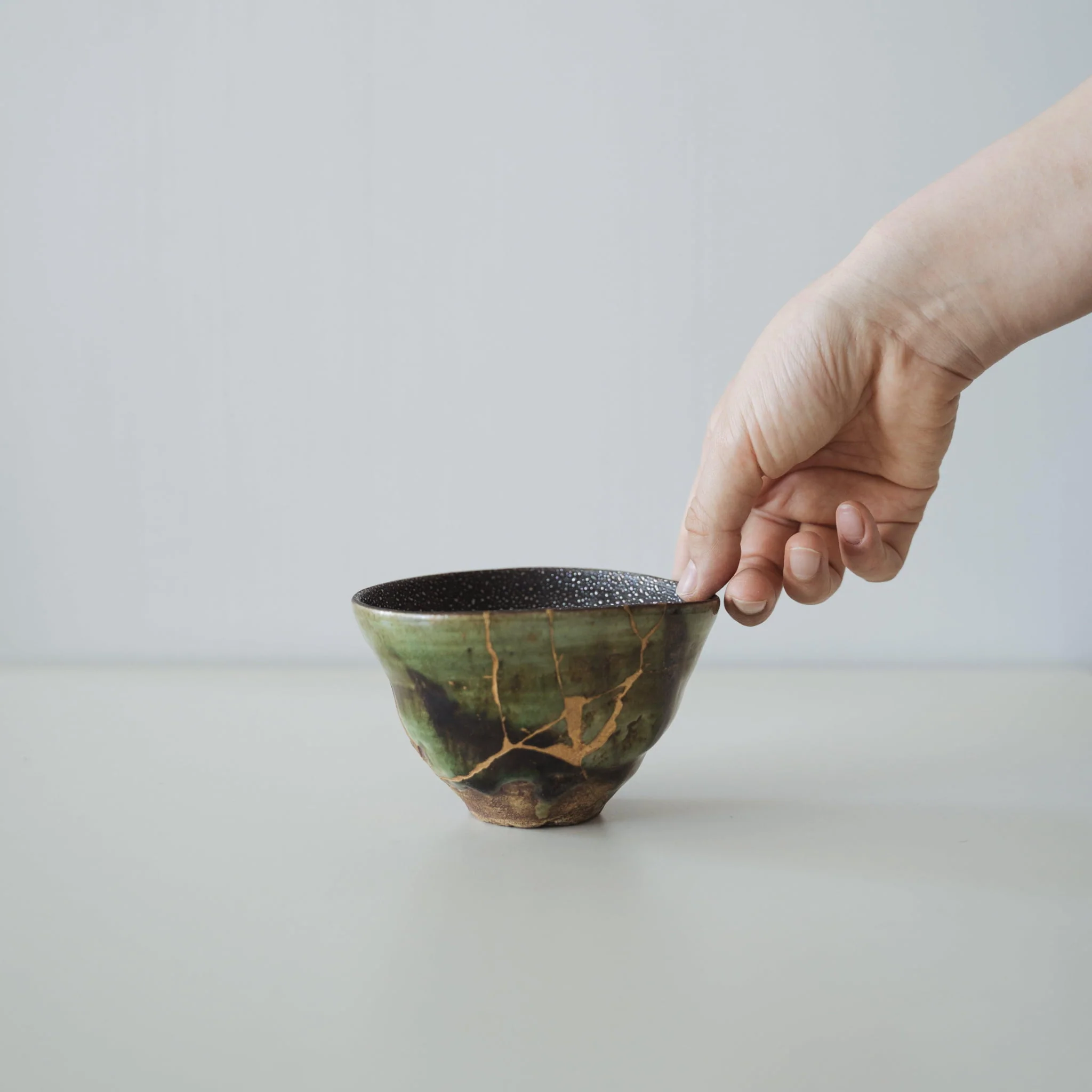 Kintsugi Tea Bowl "Starry Sky and Valley" - Image 4