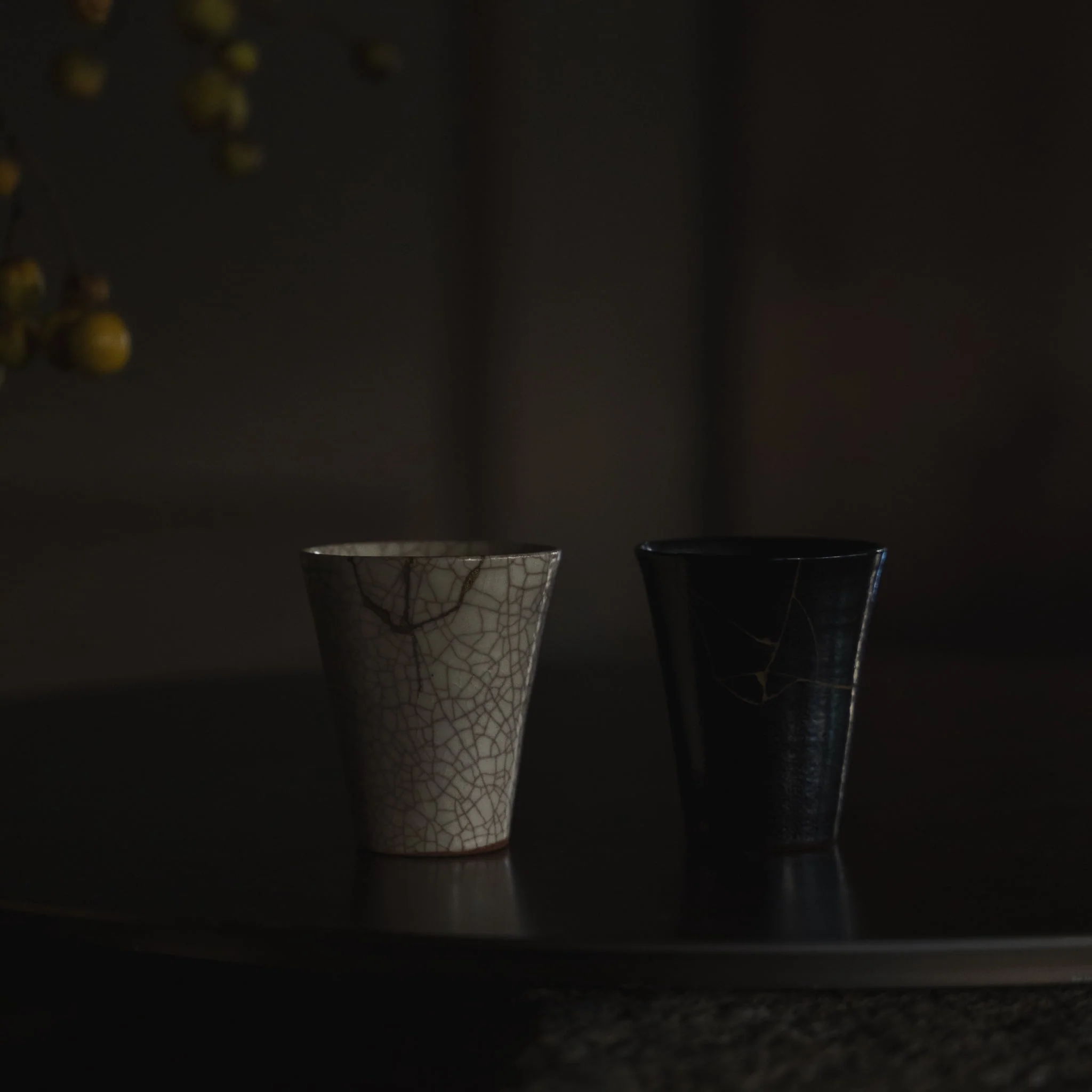 Kintsugi Cup "Vermilion Crackle" 01 with a Paulownia Wood Box - Image 7