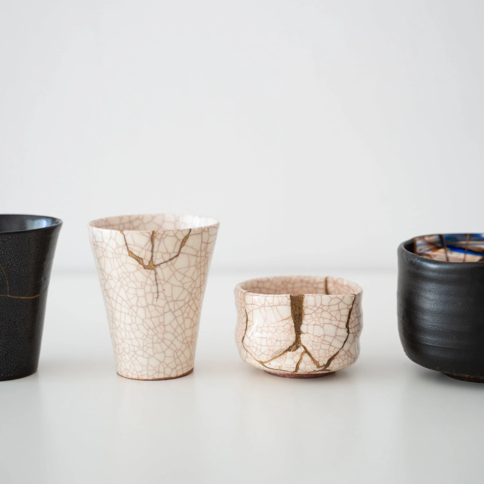 Kintsugi Tea Bowl "Vermilion Crackle" - Image 6